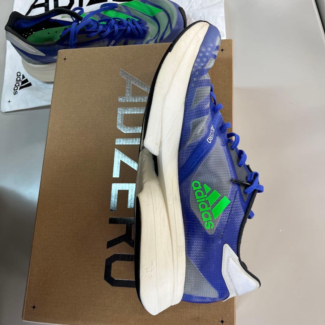 ADIZERO ADIOS PRO2青/緑 収納袋付き　　28.0cm 美品