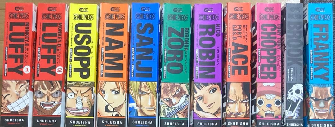 ONE PIECE キャラクターリミックス11冊全巻セット　シール・ポスター付属