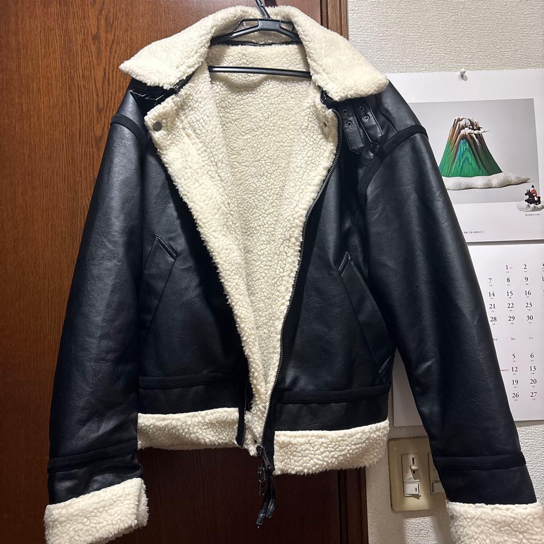 CLEL リバーシブルフェイクムートンジャケット