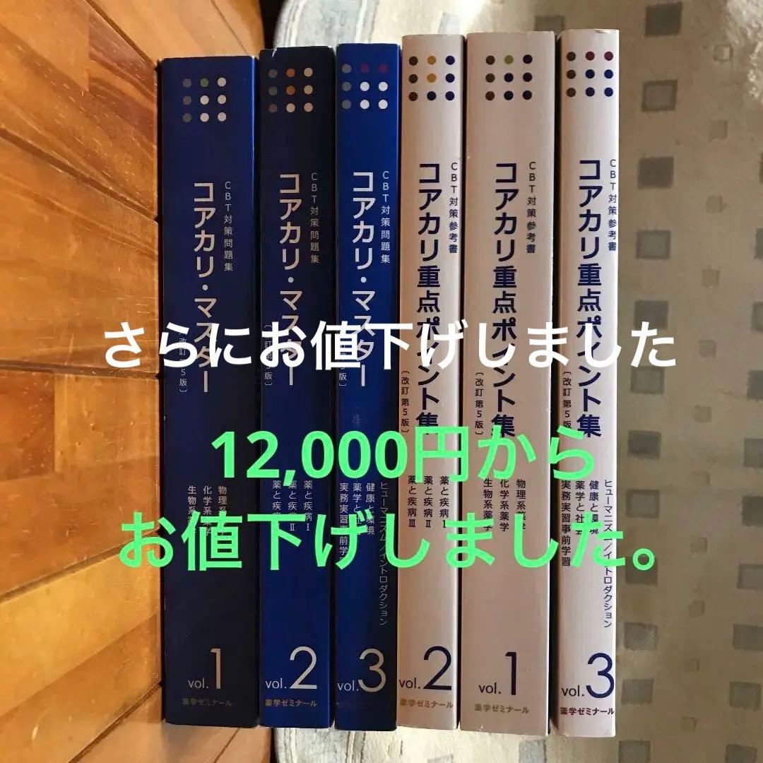 CBT対策参考書と問題集　コアカリ・マスターと重点ポイント集　各1〜3巻