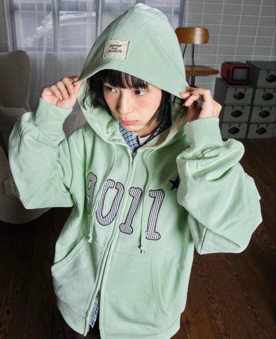 common gull products ジップフーディー ミント S