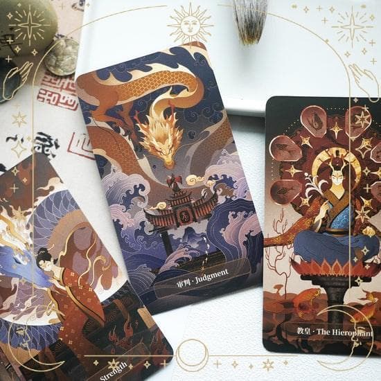 【正規品タロットカード】超美麗デッキ✨入手困難希少レア✨ドラゴン／龍のタロット