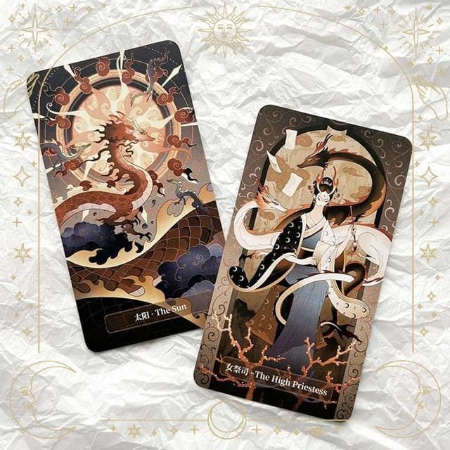 【正規品タロットカード】超美麗デッキ✨入手困難希少レア✨ドラゴン／龍のタロット