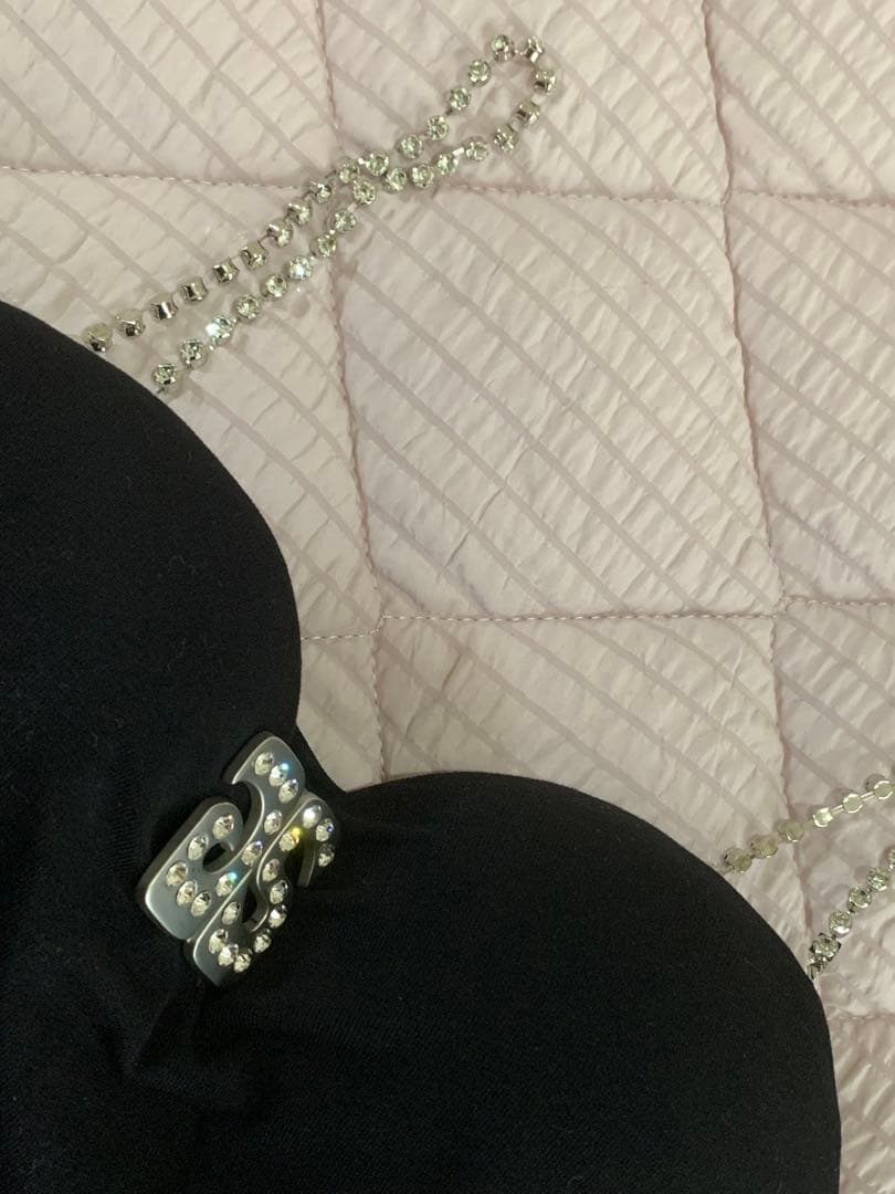 GYDA 【せいせいコラボ】GS lストーンストラップビスチェ　ブラック